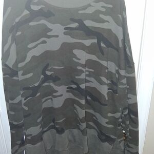 Time and Tru Camo Crewneck